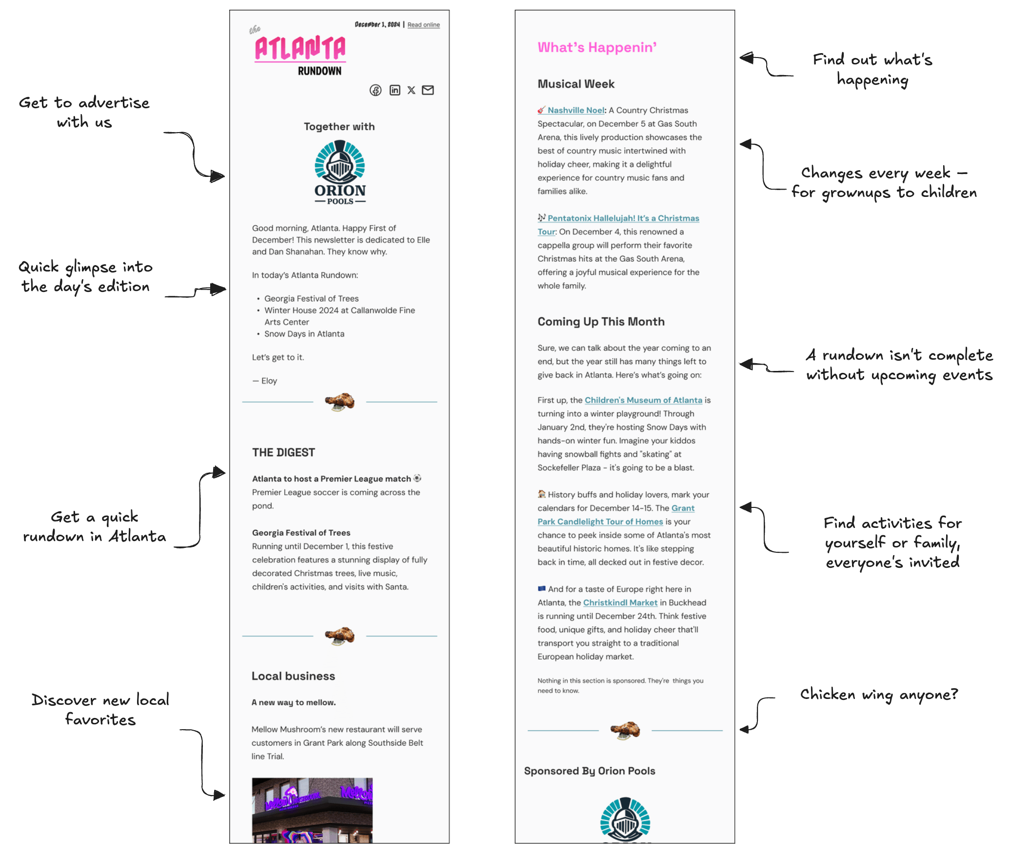 The Atlanta Rundown newsletter preview